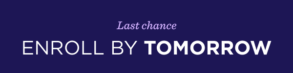 19 - last chance for loyalty closes tomorrow